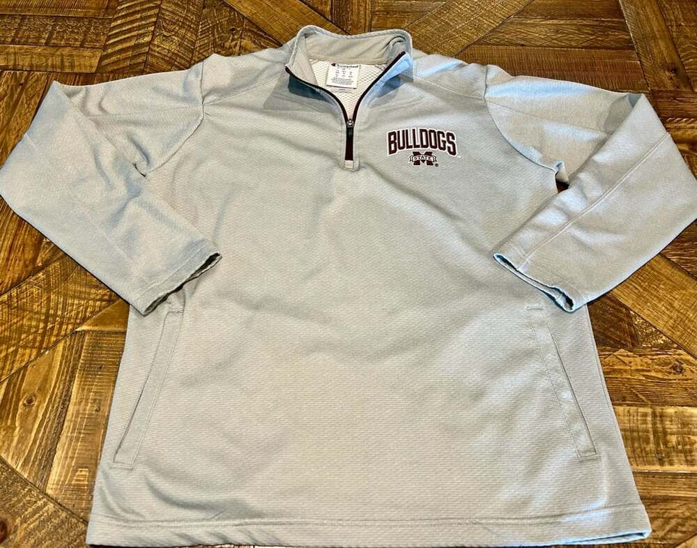 Champion Mississippi State Bulldogs Quarter Zip Size M